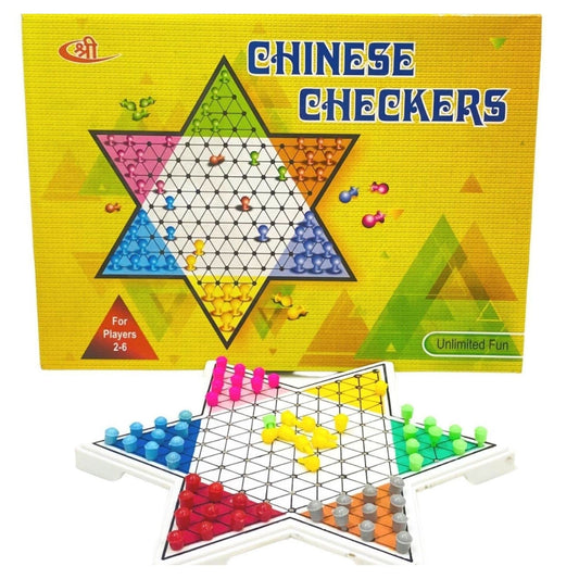 Chinese Checkers Board Game | Indoor & Outdoor Fun - 2 to 6 Players